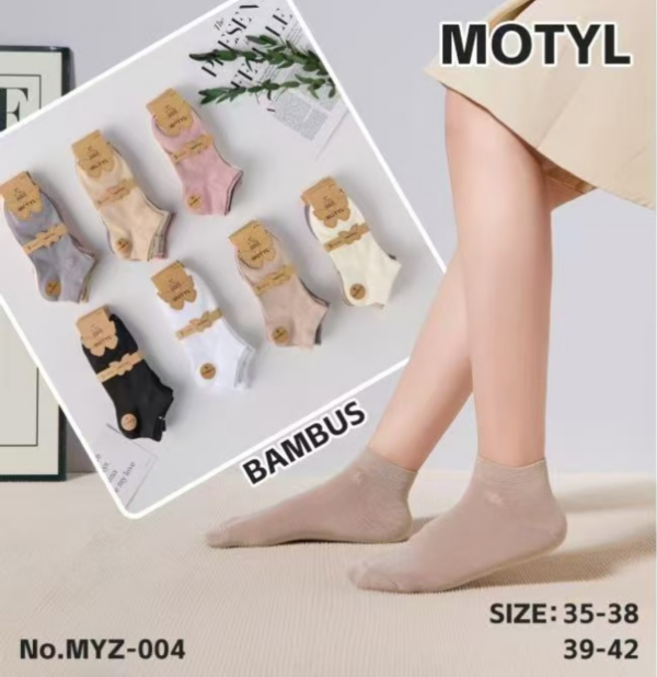 Stopki damskie Roz 35-42, Mix kolor Paczka 40 szt